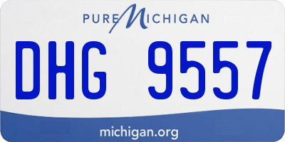 MI license plate DHG9557