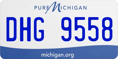MI license plate DHG9558