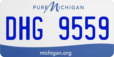 MI license plate DHG9559