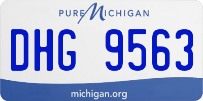 MI license plate DHG9563