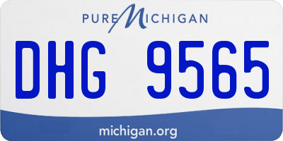 MI license plate DHG9565