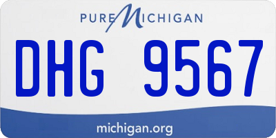 MI license plate DHG9567