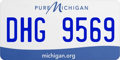 MI license plate DHG9569