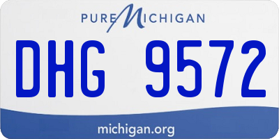MI license plate DHG9572