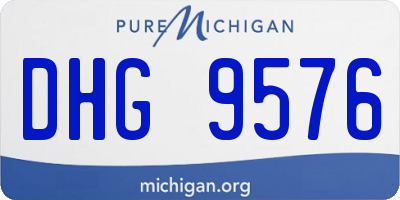 MI license plate DHG9576