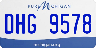 MI license plate DHG9578