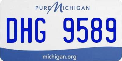 MI license plate DHG9589