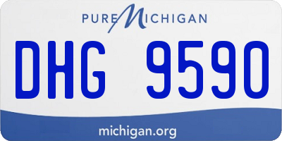 MI license plate DHG9590
