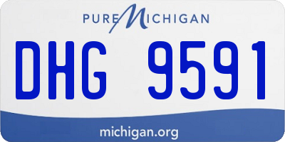MI license plate DHG9591