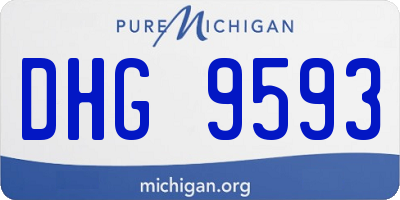 MI license plate DHG9593