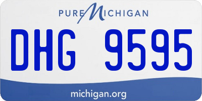 MI license plate DHG9595