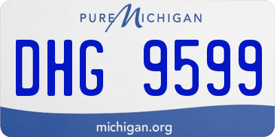 MI license plate DHG9599