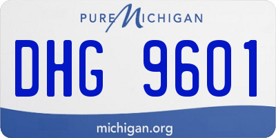 MI license plate DHG9601
