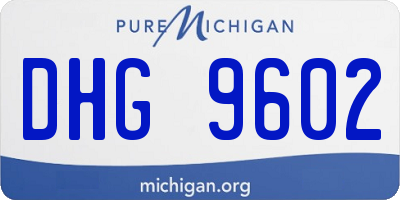 MI license plate DHG9602