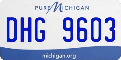MI license plate DHG9603