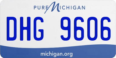 MI license plate DHG9606