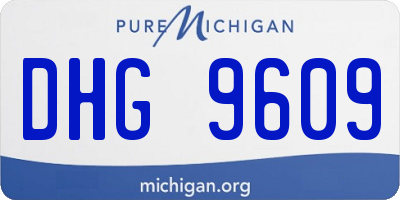 MI license plate DHG9609