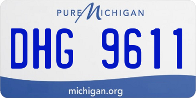 MI license plate DHG9611