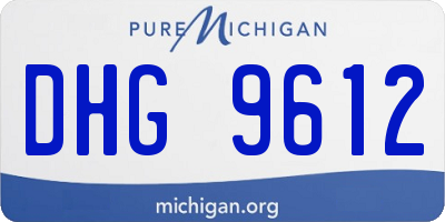 MI license plate DHG9612