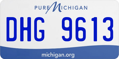 MI license plate DHG9613