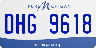 MI license plate DHG9618
