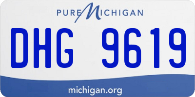 MI license plate DHG9619