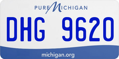 MI license plate DHG9620