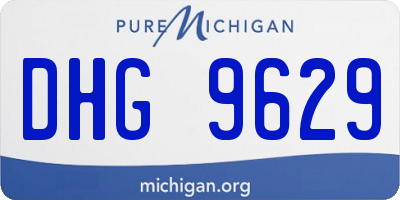 MI license plate DHG9629