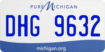 MI license plate DHG9632