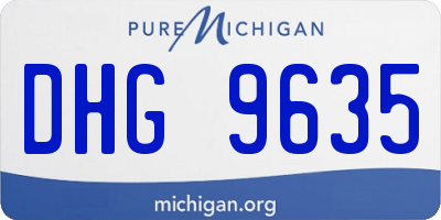 MI license plate DHG9635