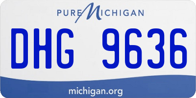 MI license plate DHG9636