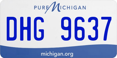 MI license plate DHG9637