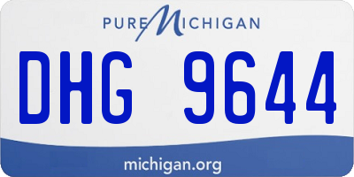 MI license plate DHG9644