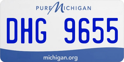 MI license plate DHG9655