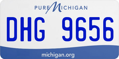 MI license plate DHG9656