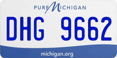 MI license plate DHG9662