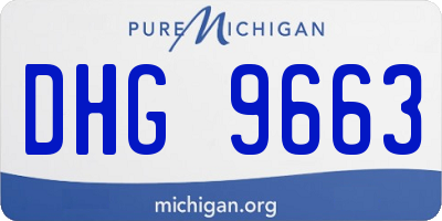 MI license plate DHG9663
