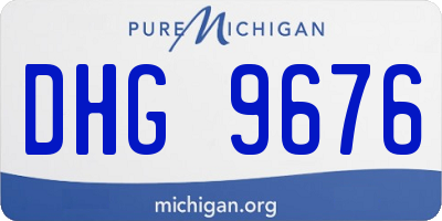 MI license plate DHG9676