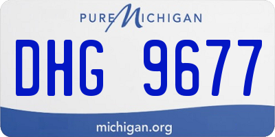 MI license plate DHG9677