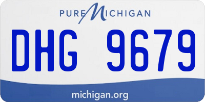 MI license plate DHG9679