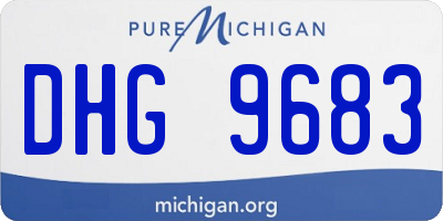 MI license plate DHG9683