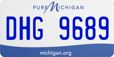 MI license plate DHG9689