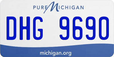 MI license plate DHG9690