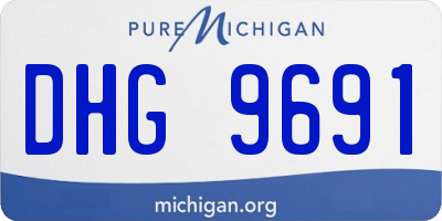 MI license plate DHG9691