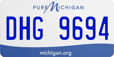MI license plate DHG9694