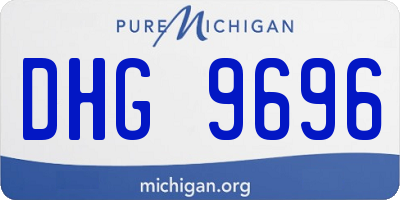 MI license plate DHG9696