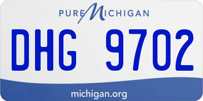 MI license plate DHG9702