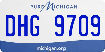 MI license plate DHG9709