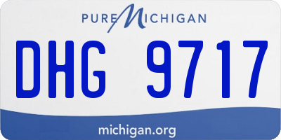 MI license plate DHG9717