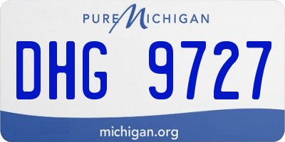 MI license plate DHG9727